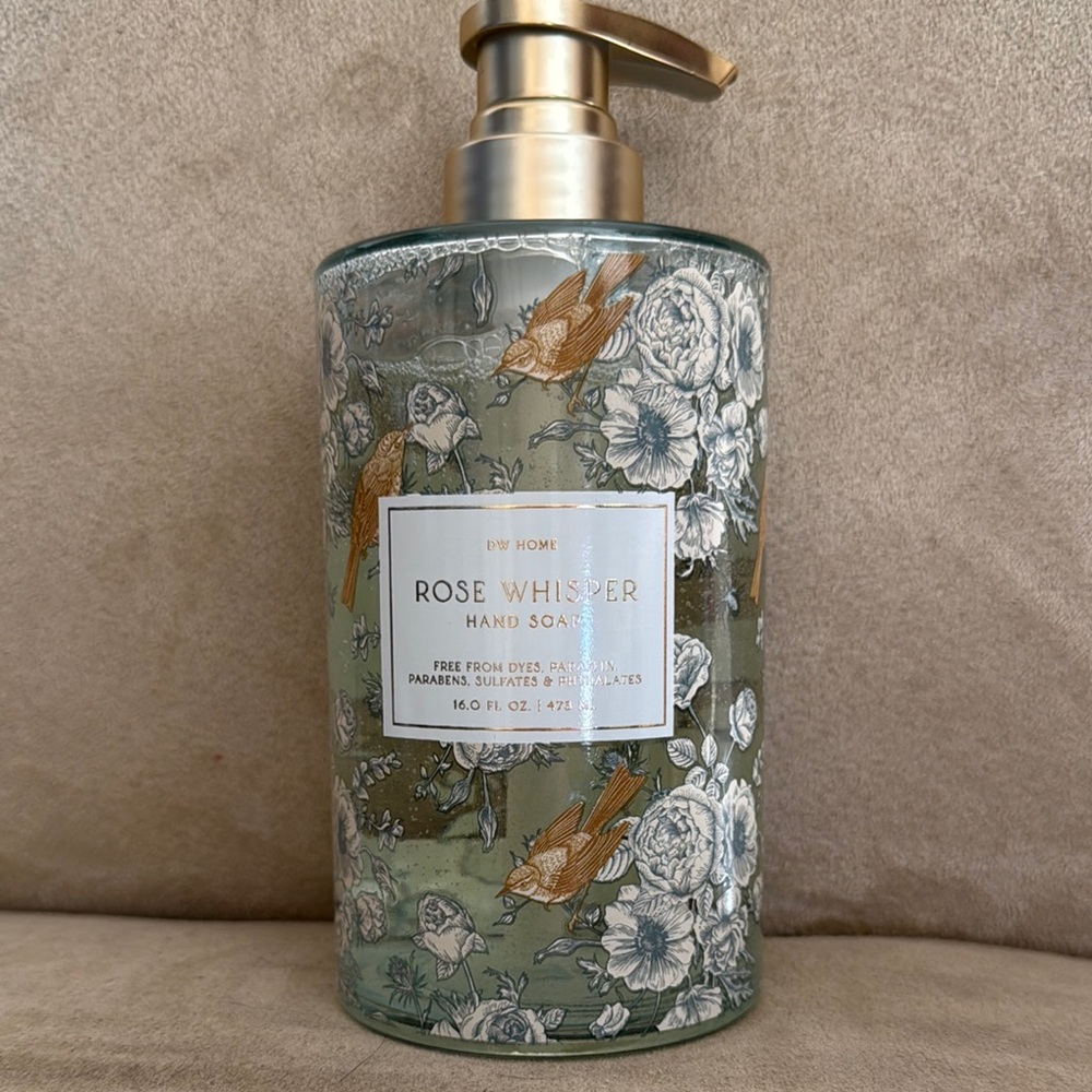 DW Home Rose Whisper Hand Soap - Gold and Cream